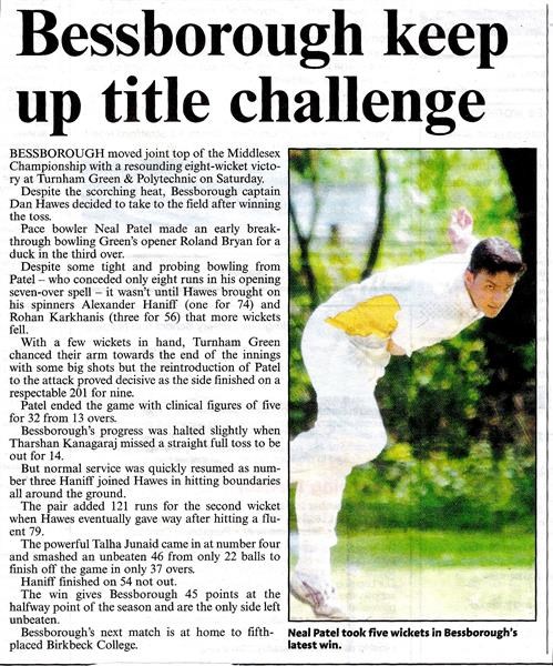 Bessborough keep up title challenge